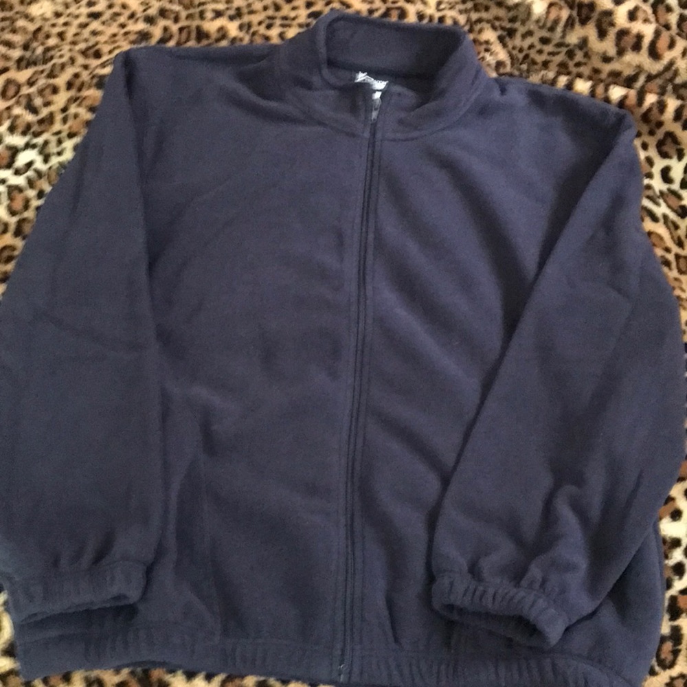 Classroom navy blue new large adult fleece jacket